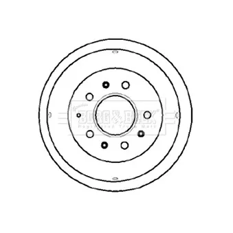 Tambour de frein BORG & BECK BBR7031