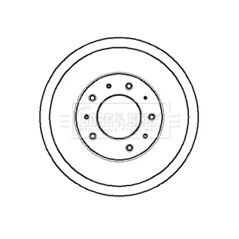 Tambour de frein BORG & BECK BBR7032