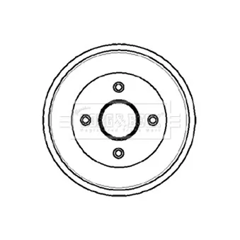 Tambour de frein BORG & BECK BBR7034