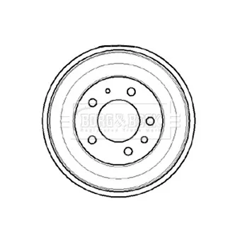 Tambour de frein BORG & BECK BBR7036