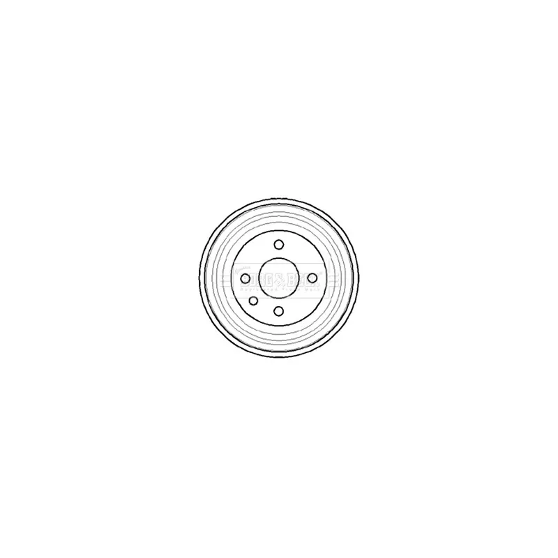 Tambour de frein BORG & BECK BBR7040