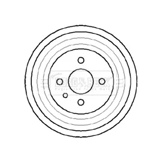 Tambour de frein BORG & BECK BBR7041