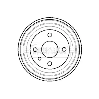 Tambour de frein BORG & BECK BBR7042
