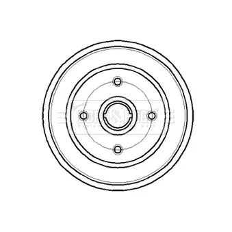 Tambour de frein BORG & BECK BBR7044