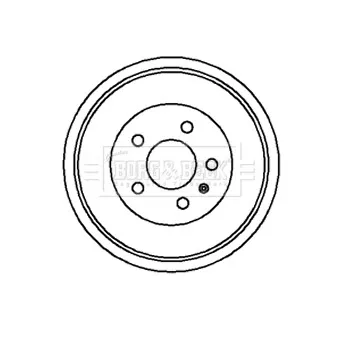 Tambour de frein BORG & BECK BBR7045