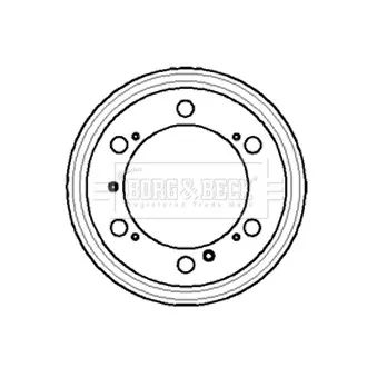 Tambour de frein BORG & BECK BBR7050