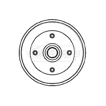 Tambour de frein BORG & BECK BBR7051
