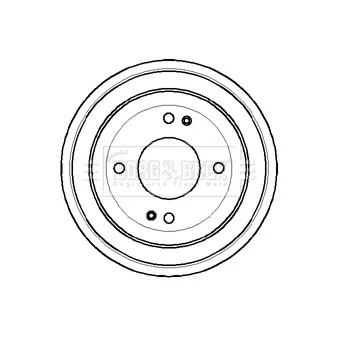Tambour de frein BORG & BECK BBR7052