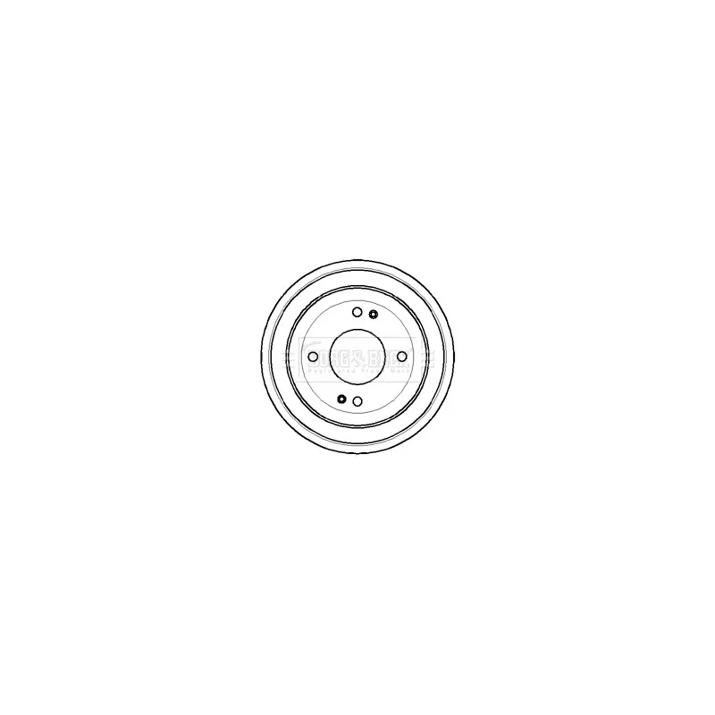 Tambour de frein BORG & BECK BBR7052