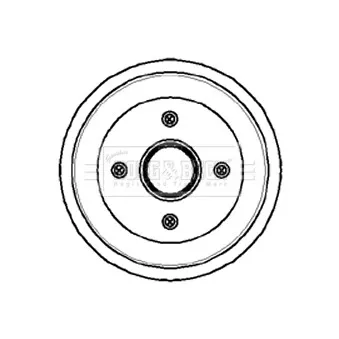 Tambour de frein BORG & BECK BBR7054