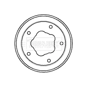 Tambour de frein BORG & BECK BBR7058
