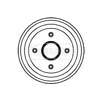 Tambour de frein BORG & BECK BBR7068