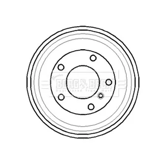 Tambour de frein BORG & BECK BBR7069