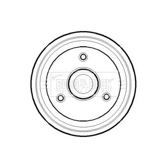 Tambour de frein BORG & BECK BBR7071