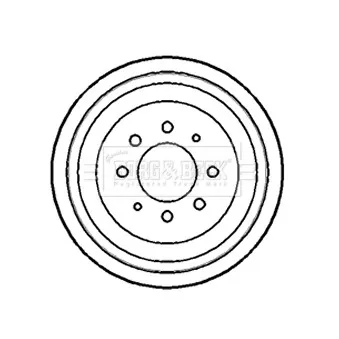 Tambour de frein BORG & BECK BBR7076