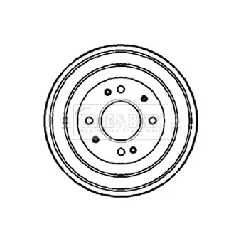Tambour de frein BORG & BECK BBR7078