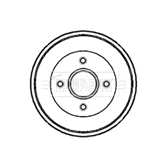 Tambour de frein BORG & BECK BBR7079