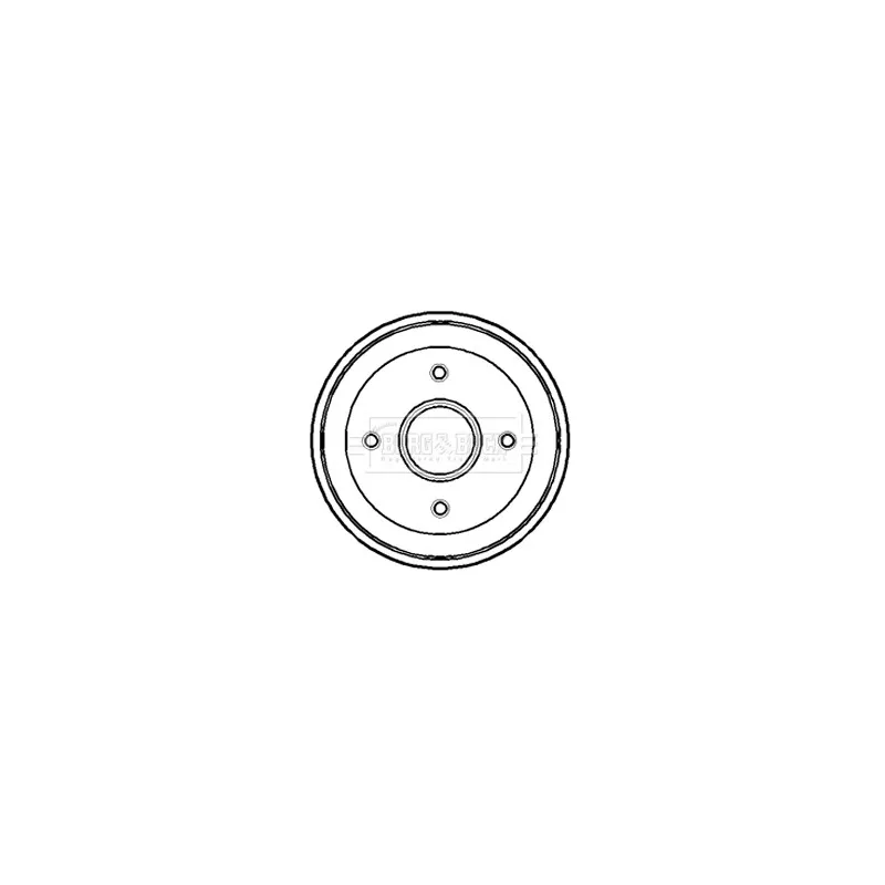 Tambour de frein BORG & BECK BBR7080