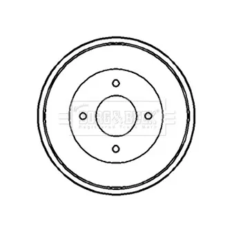 Tambour de frein BORG & BECK BBR7082