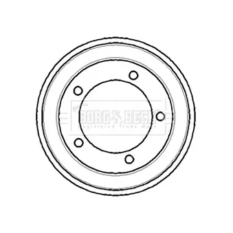 Tambour de frein BORG & BECK BBR7083