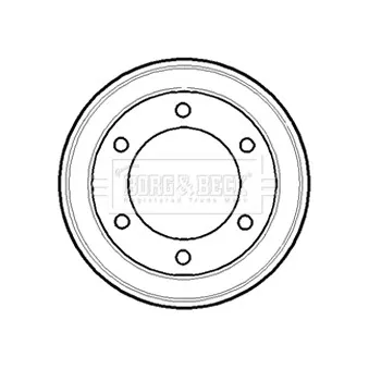 Tambour de frein BORG & BECK BBR7084