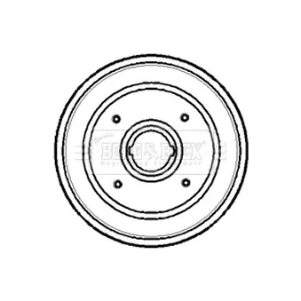 Tambour de frein BORG & BECK BBR7085