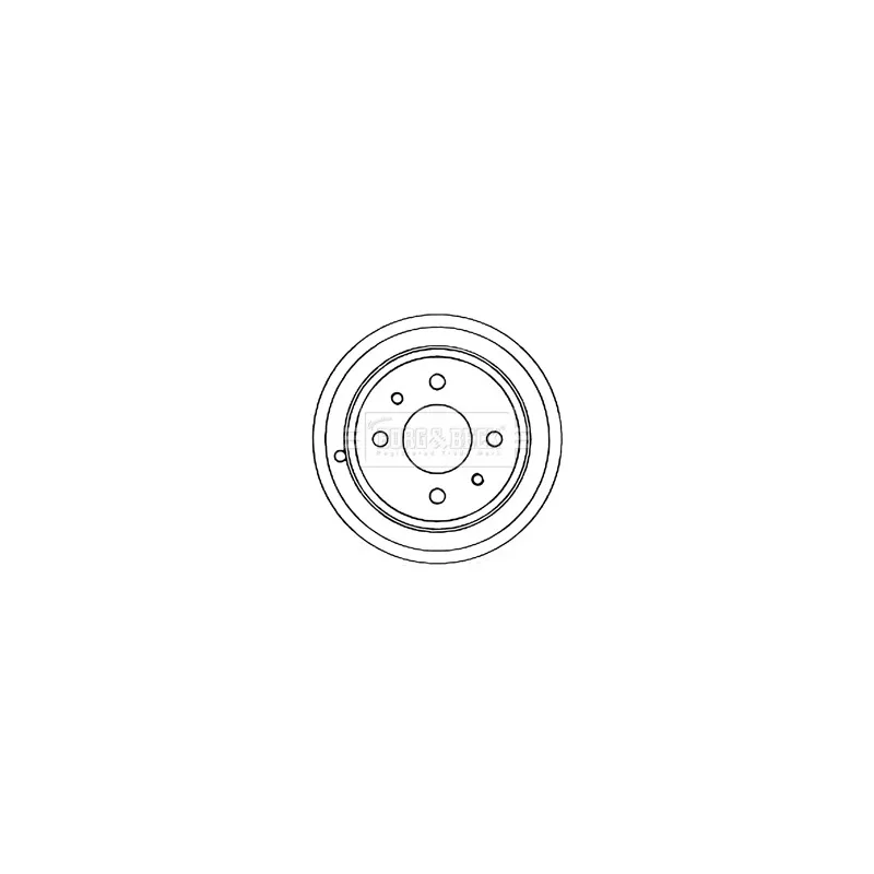 Tambour de frein BORG & BECK BBR7086