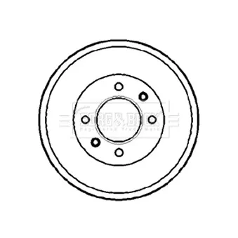 Tambour de frein BORG & BECK BBR7088