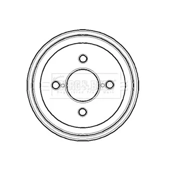 Tambour de frein BORG & BECK BBR7095