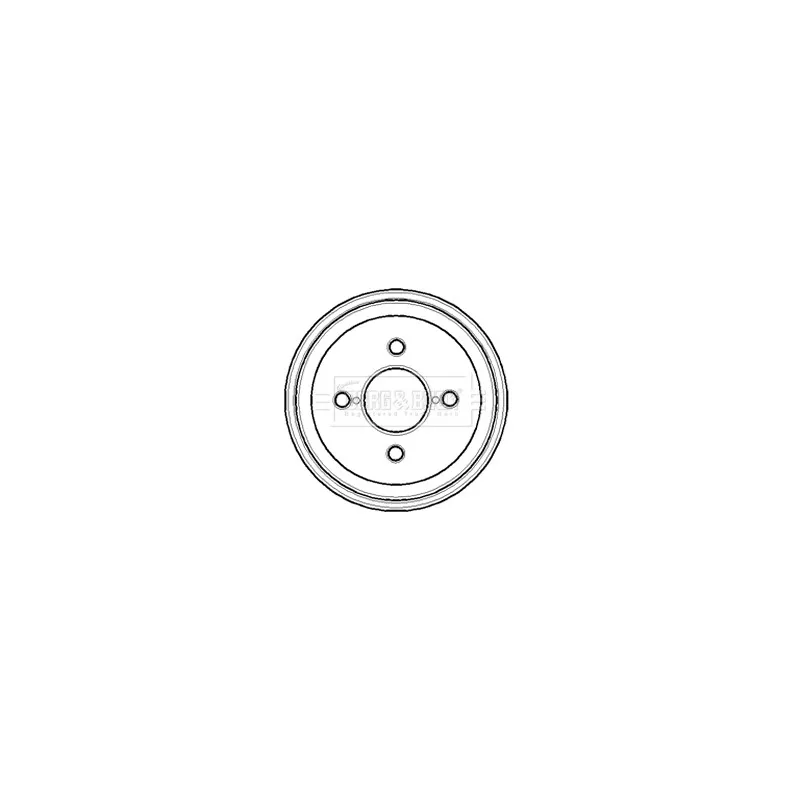 Tambour de frein BORG & BECK BBR7095