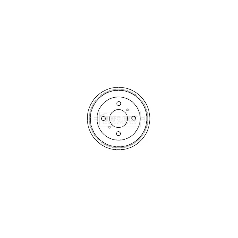 Tambour de frein BORG & BECK BBR7097
