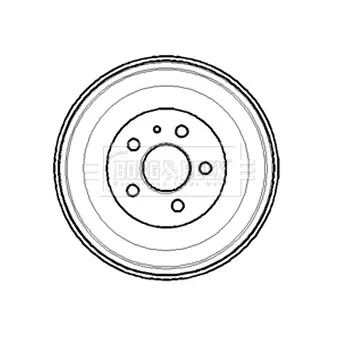 Tambour de frein BORG & BECK BBR7100