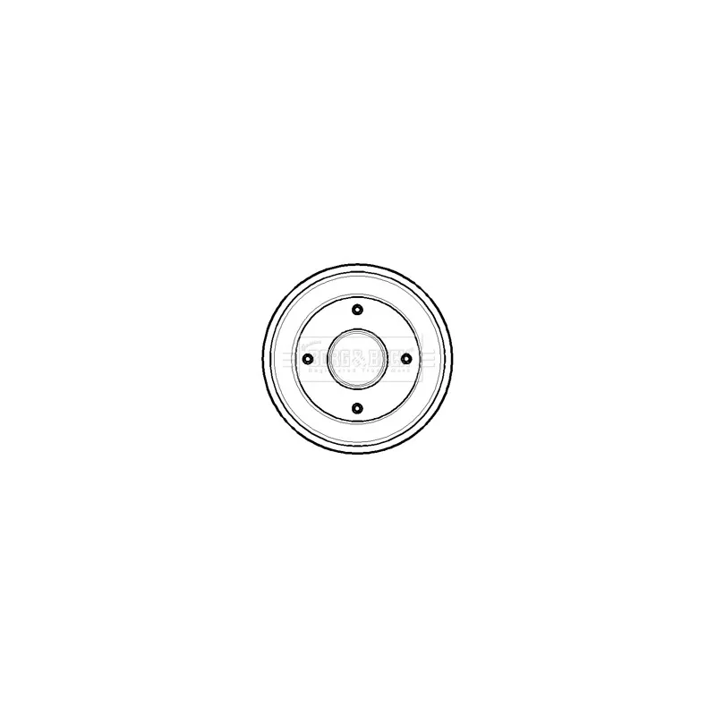 Tambour de frein BORG & BECK BBR7105