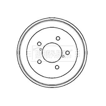 Tambour de frein BORG & BECK BBR7107