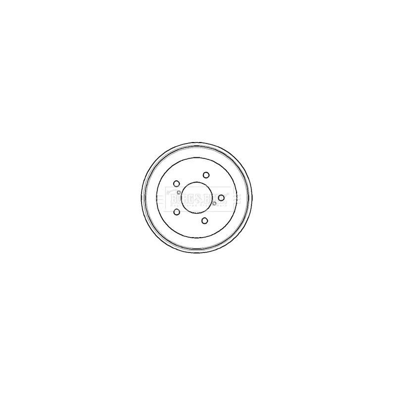 Tambour de frein BORG & BECK BBR7107