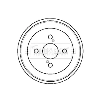 Tambour de frein BORG & BECK BBR7108