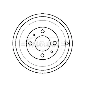 Tambour de frein BORG & BECK BBR7109