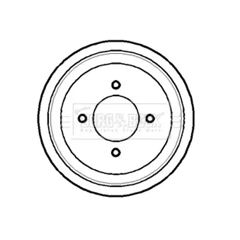 Tambour de frein BORG & BECK BBR7112