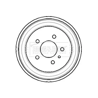 Tambour de frein BORG & BECK BBR7113