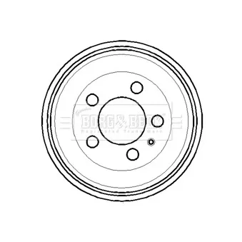 Tambour de frein BORG & BECK BBR7114