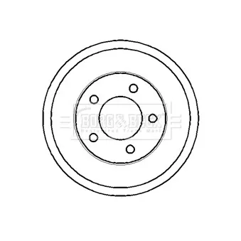 Tambour de frein BORG & BECK BBR7117