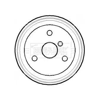 Tambour de frein BORG & BECK BBR7118