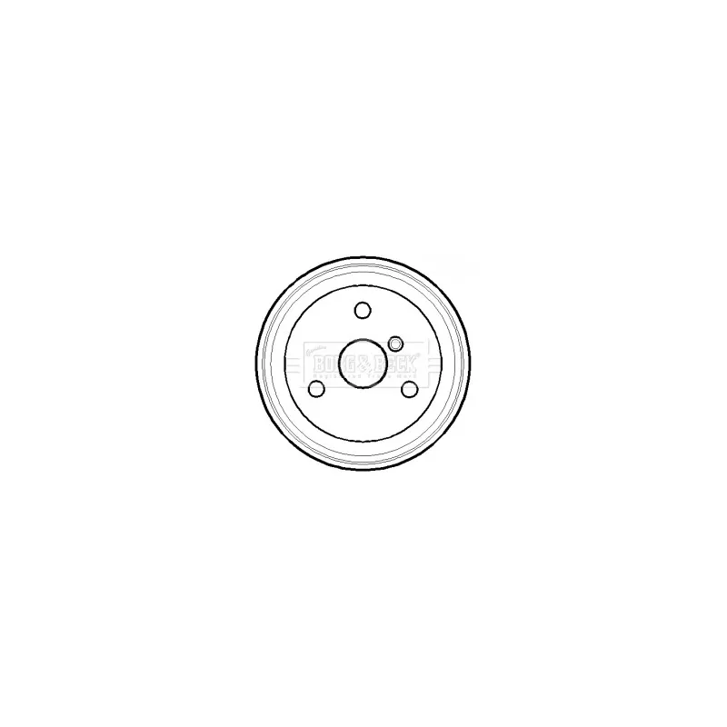 Tambour de frein BORG & BECK BBR7118