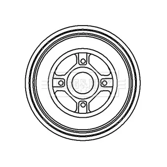 Tambour de frein BORG & BECK BBR7119