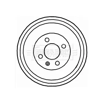 Tambour de frein BORG & BECK BBR7121