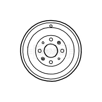 Tambour de frein BORG & BECK BBR7122