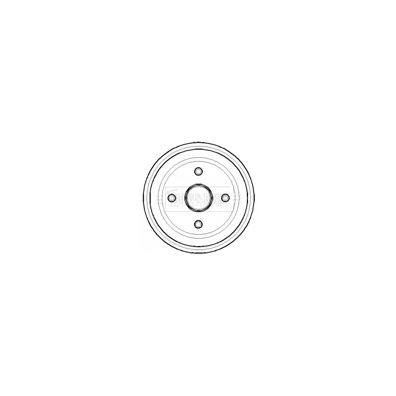 Tambour de frein BORG & BECK BBR7123