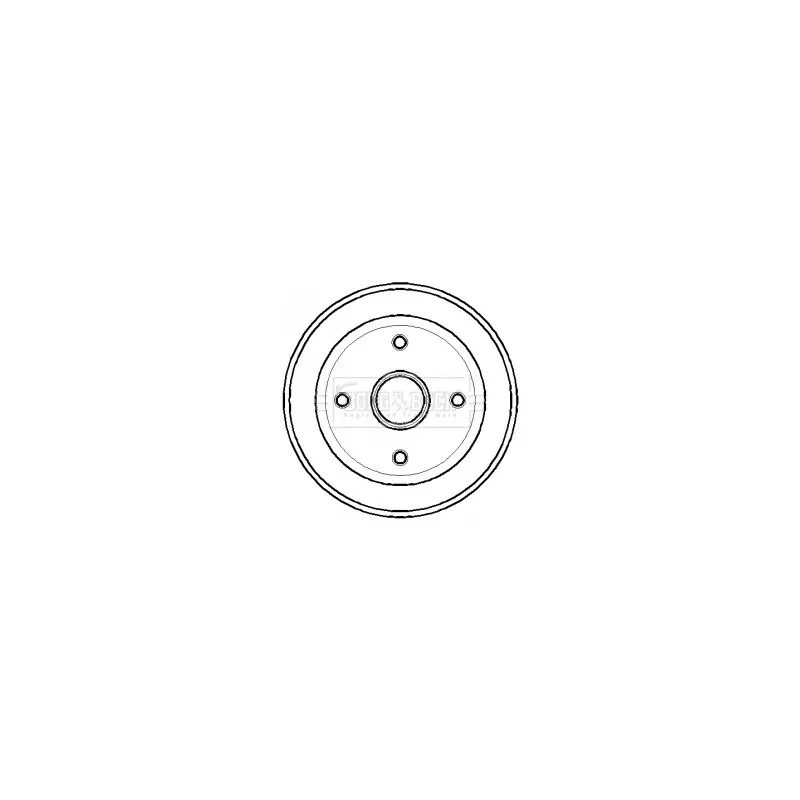 Tambour de frein BORG & BECK BBR7124
