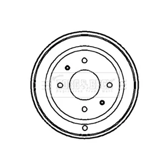 Tambour de frein BORG & BECK BBR7131