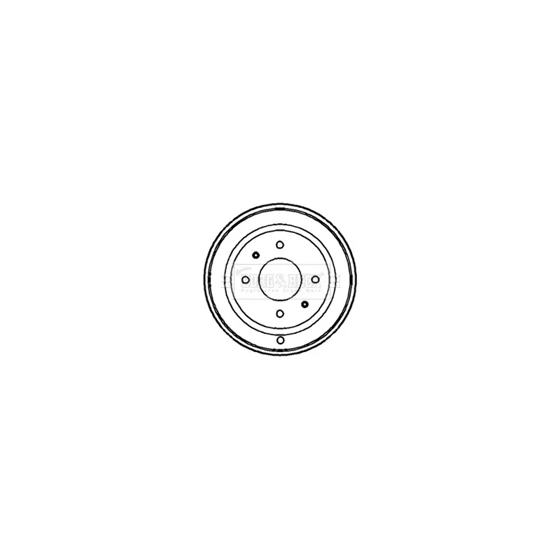 Tambour de frein BORG & BECK BBR7132